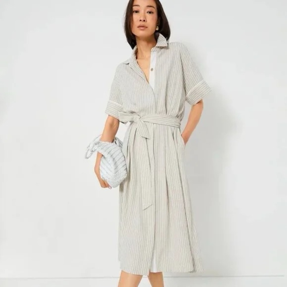 NWT Tuckernuck Kate Dress Natural Stripe